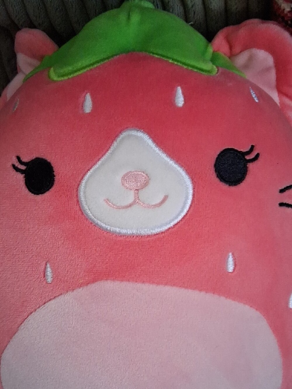 Squishmallows Pink Strawberry Cat Squishmallow "Olma" NWTs! - Picture 9 of 11
